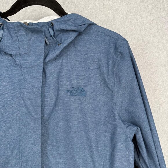 North Face Womens Resolve 2 Shell Jacket Size L Blue Hooded Waterproof Outdoor - Picture 4 of 16